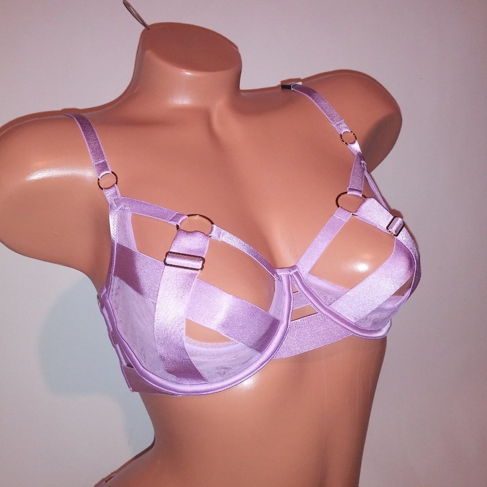 Victoria Secret Bra Unlined Balconet Cage Bra Underwire